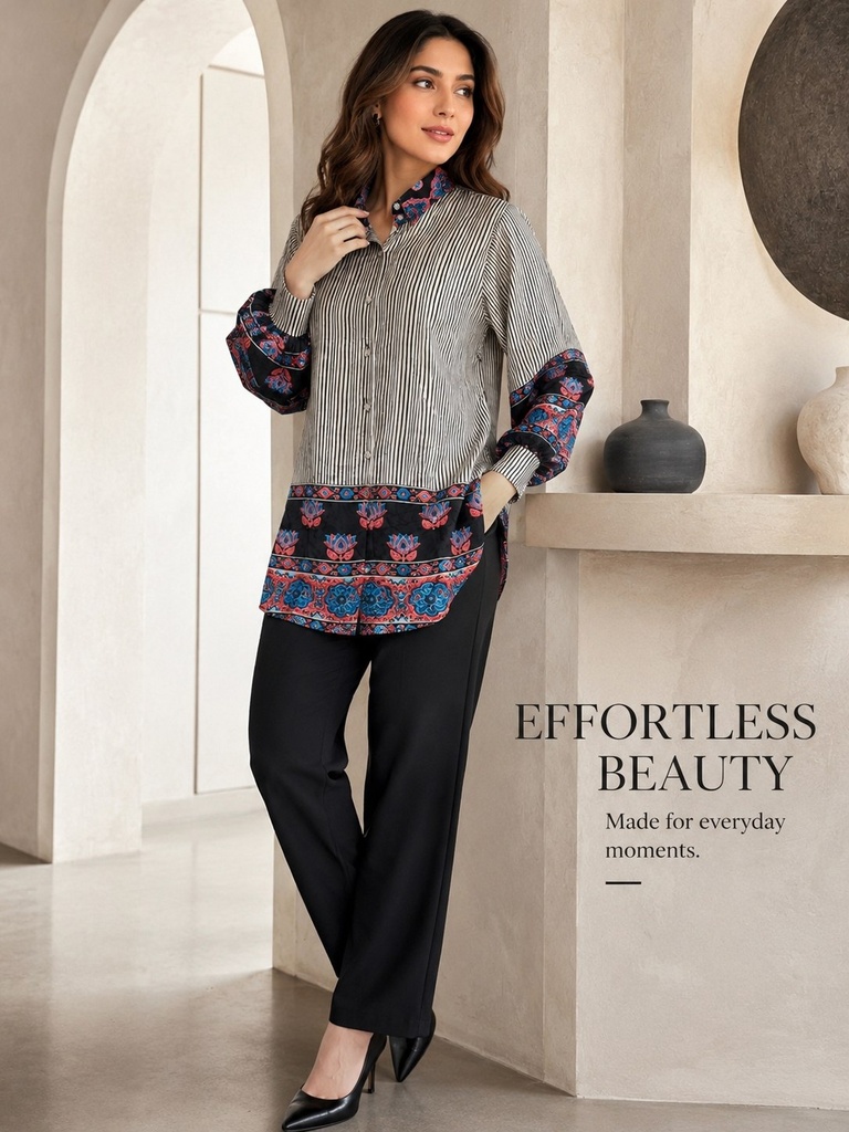Pure Natural Crepe Shirt