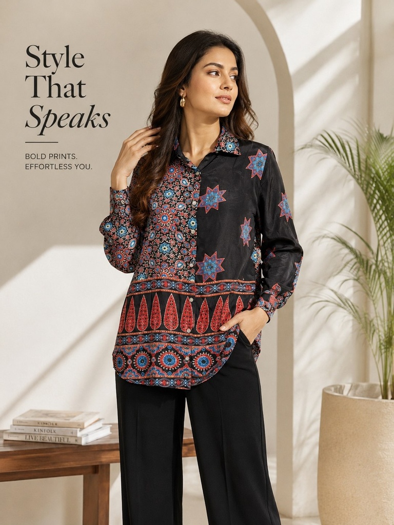 Pure Natural Crepe Shirt