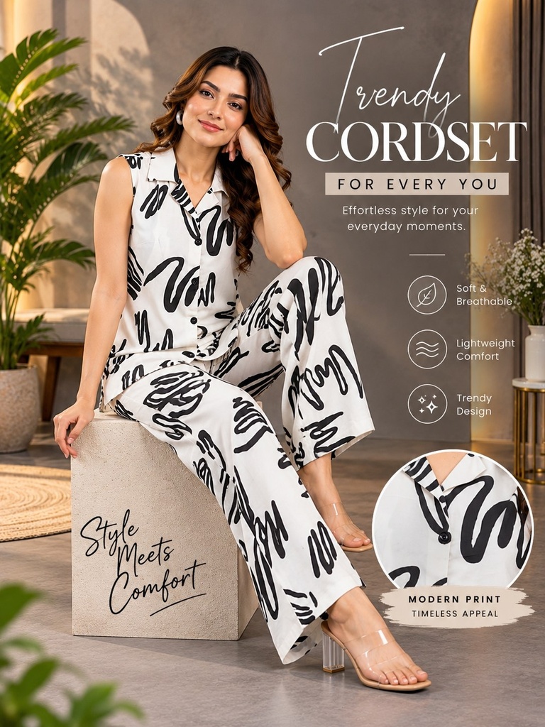 Static White Cordset