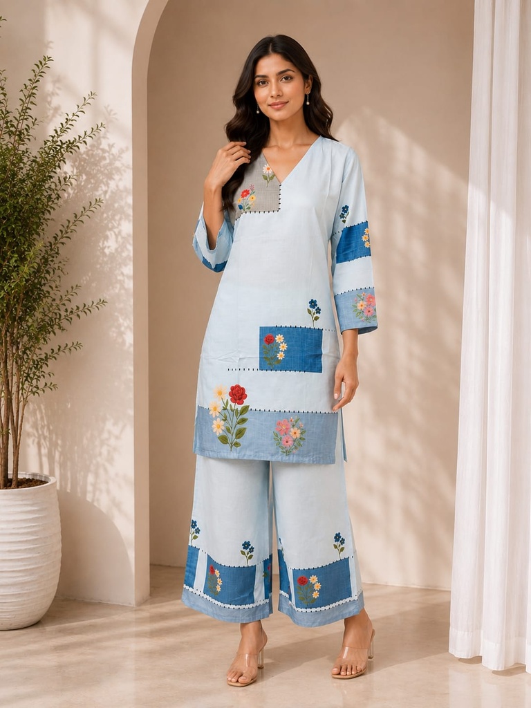 Premium Rayon Floral Printed Co-Ord Set for Women
