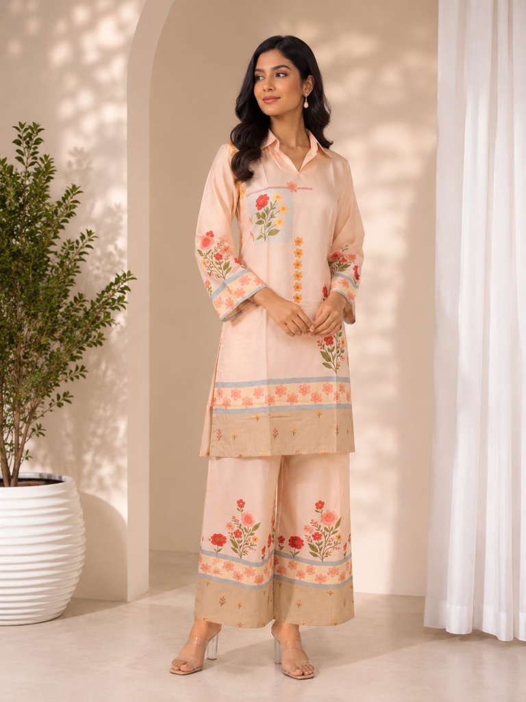 Premium Rayon Floral Printed Co-Ord Set for Women