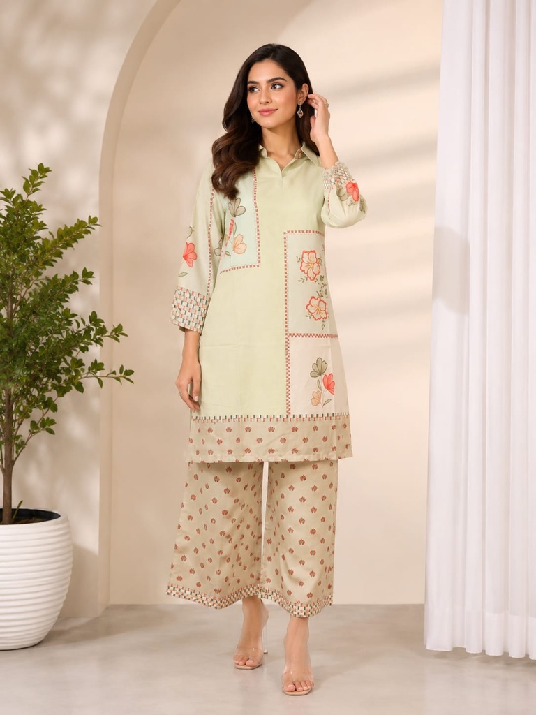 Premium Rayon Floral Printed Co-Ord Set for Women
