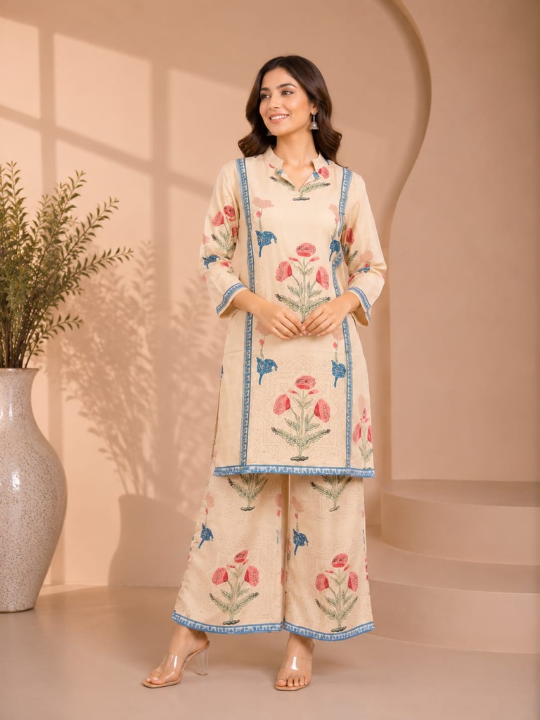 Premium Rayon Floral Printed Co-Ord Set