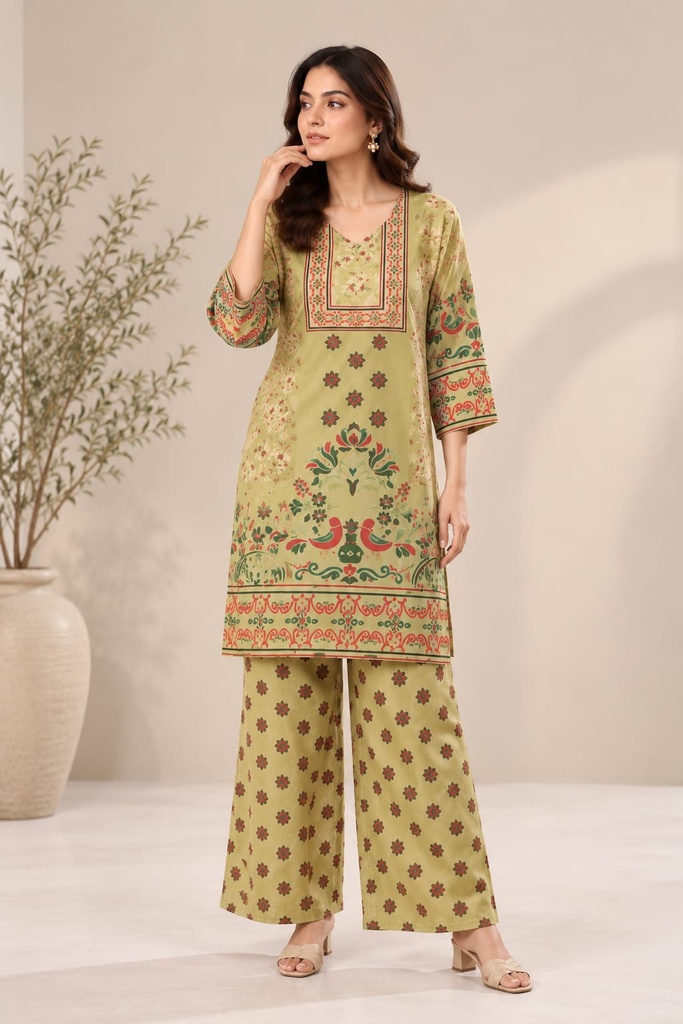 Olive Muse Premium Rayon Cordset
