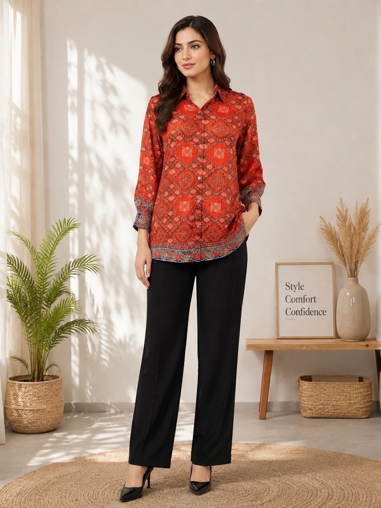 Pure Natural Crepe Shirt