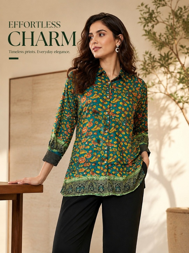 Pure Natural Crepe Shirt