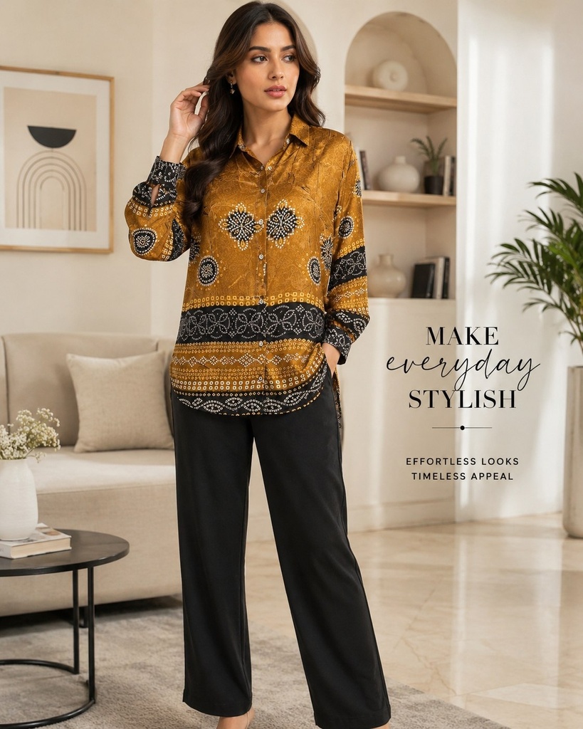 Pure Natural Crepe Shirt
