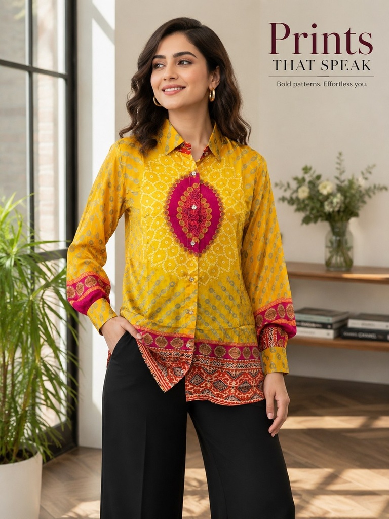 Pure Natural Crepe Shirt